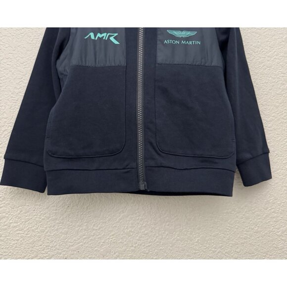 Aston Martin AMR by Hackett Travel Hoody Jacket Navy Blue Toddler Size 2 Years - Picture 3 of 10